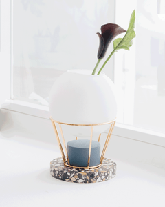Gravity Vase | Blue & Black